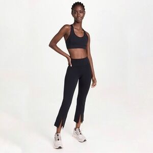 Girlfriend Collective | Luxe Split Hem Leggings Black Size M